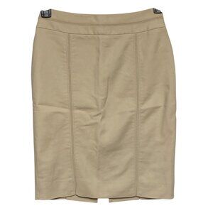 White House Black Market Beige Pencil Skirt Perfect Form‎ Size 2